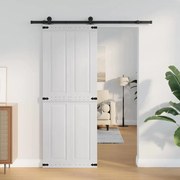 vidaXL Porta Corona Branco 80 x 210 cm Madeira processada