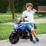 Moto elétrica para crianças - Moto de brincar Honda para crianças dos 3 aos 6 anos, com música e faróis azuis