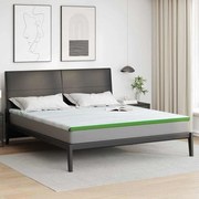 vidaXL Protetores de Colchão Branco e Verde 200 x 200 cm