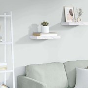 vidaXL Prateleira de Parede Mármore Branco 40 x 23,5 x 4 cm