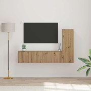 vidaXL Conjunto de móvel de TV 3 pcs carvalho artisiano