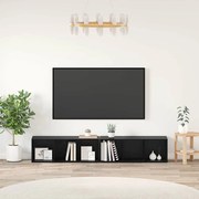vidaXL Conjunto de móvel de TV 2 pcs Carvalho Preto 37 x 35 x 107cm