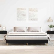vidaXL Estrutura de Cama Carvalho Preto 200x200 cm Madeira de Engenharia