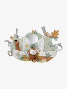 Painel de atividades musical, em tecido, Tanzânia branco escuro liso com motivo