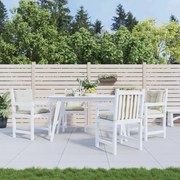 vidaXL Almofadões lombares p/ cadeiras de jardim 4pcs tecido creme