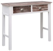 vidaXL Mesa consola 90x30x77 cm madeira castanho