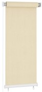 vidaXL Estore de rolo para exterior PEAD 60x140 cm cor creme