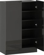 HOMCOM Sapateira para Entrada com Prateleiras Ajustáveis para 20 Pares de Sapatos 72x34,5x103 cm Preto | Aosom Portugal
