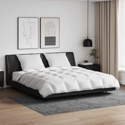 vidaXL Conjunto de Edredom com travesseiro 3 pcs Branco Pena de ganso