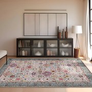 Tapete Woosonıl091 – Creme, Vermelho, Laranja, Azul, Verde – 160x230 c