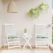 vidaXL Almofadões p/ cadeira 2pcs 50x50x4cm tecido padrão folhas