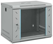 vidaXL Armário de Rede com armazenamento Cinzeto 53 x 45 x 45 cm Aço