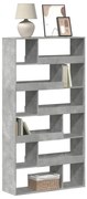 vidaXL Estante 100x33x187,5 cm derivados de madeira cinzento cimento