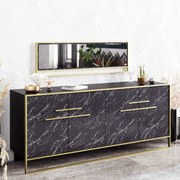 Console Polka – Gold Black – 179,9 x 75 x 47,3 cm