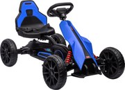 HOMCOM Go-Kart a pedal com marcha à ré e à frente, para crianças de 3 a 8 anos, Azul | Aosom Portugal