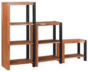 vidaXL Estante 3 pcs Castanho 50 x 30 x 110 cm