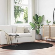 vidaXL Tapetes Preto 160 x 230 cm Lã