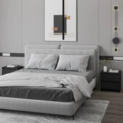 vidaXL Mesas de cabeceira 2 pcs 45x34,5x44,5 cm aglomerado preto