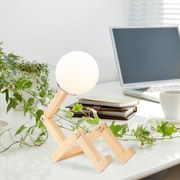 Candeeiro de Mesa Milet – Natural – 15 x 17 x 56 cm