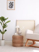 Pouffe Boum – Camel – 40 cm x 40 cm x 40 cm