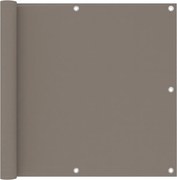 vidaXL Tela de varanda 90x400 cm tecido Oxford cinzento-acastanhado