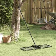 vidaXL Rastelo de Jardim Preto 75 x 25 x 200 cm Aço revestido a pó