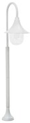 vidaXL Candeeiro de pé para jardim E27 120 cm alumínio branco