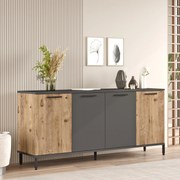 Console RL4 – Atlantic Pine Anthracite – 160 cm x 71,8 cm x 40 cm