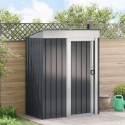 vidaXL Abrigos de jardim Antracite 137 x 81 x 180 cm Metal