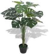 Planta costela-de-adão artificial com vaso 70 cm verde