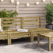 vidaXL Sofás s/ apoios braços p/ jardim 2 pcs madeira pinho impregnada