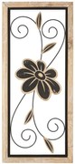 PAINEL FERRO E MADEIRA KOMAN -A- CM 26X2,5X60