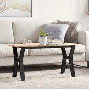 Mesa de centro estrutura em Y 100x50x45cm pinho e aço