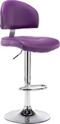vidaXL Banco de bar couro artificial roxo