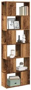 vidaXL Estante/divisória 60x24x186 cm madeira velha