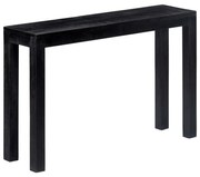 Mesa consola 118x30x76 cm madeira de mangueira maciça preto