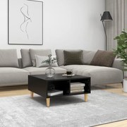 vidaXL Mesa de centro 60x60x30 cm contraplacado preto