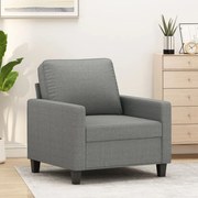 Poltrona 60 cm tecido cinzento-escuro