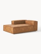 Módulo de canto chaise longue em pele reciclada Lennon