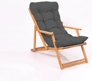 Cadeira de Jardim My008 – Cinza Natural – 50x81x50 cm | Tribo Home