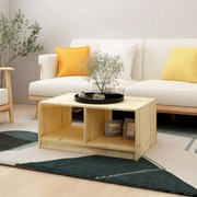 vidaXL Mesa de centro 75x50x33,5 cm abeto maciço