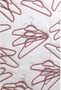 Pack De 20 Cabides Em Veludo Palou Gold Terracotta Mousse - Sklum