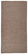 vidaXL Tapete de tecido plano para exterior 100x200 cm castanho