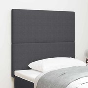 Cabeceira vidaXL Design Simples Cinza Escuro 80 cm Tecido de Corduroy