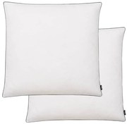 Almofadas 2 pcs enchimento de penugem/penas 80x80 cm branco