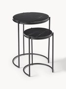 Mesa de apoio em mármore Ella, conjunto de 2