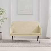 vidaXL Banco 110x76x80 cm tecido cor creme