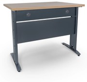 Secretária Escritório 1000x800 Soho Antracite / Carvalho Trigo – Soho