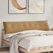 vidaXL Travesseiro para Costas Castanho 200 x 50 cm