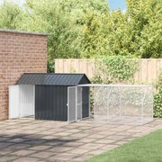 vidaXL Gaiola para Pássaros Antracite 416,5 x 103 x 142 cm